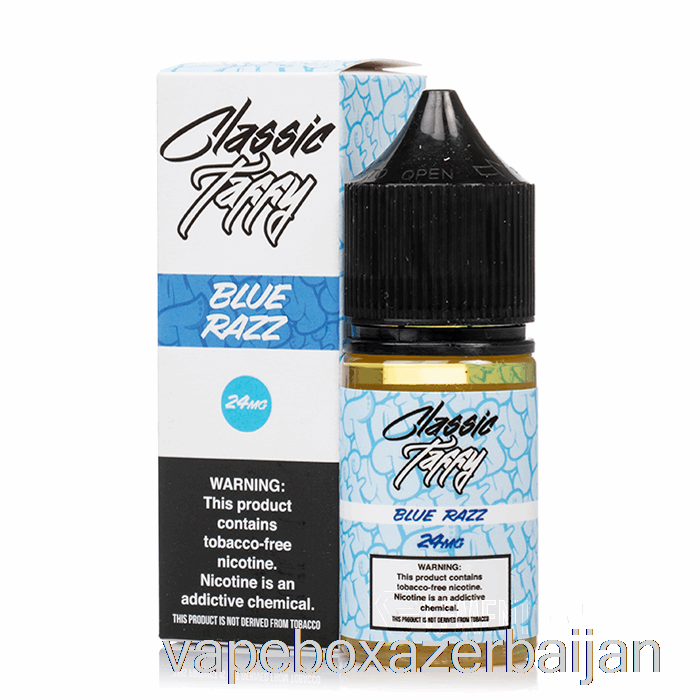 E-Juice Vape Blue Razz Classic Taffy - Syn Salts - 30mL 24mg